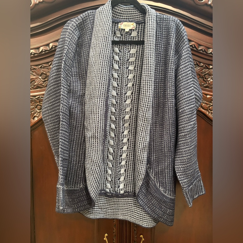 Blue cardigan